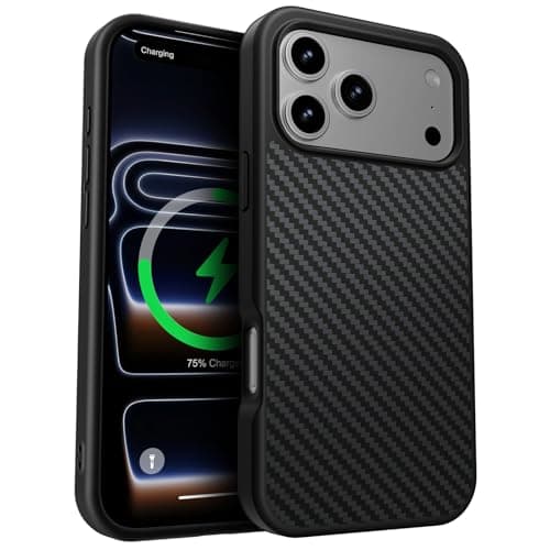 HelloDeere for iPhone 17 Pro Max Case, Camera Control, Compatible with MagSafe, Shockproof Military-Grade Protection, Wireless Charging Friendly, Magnetic Phone Case for iPhone 17 Pro Max Aramid Fiber