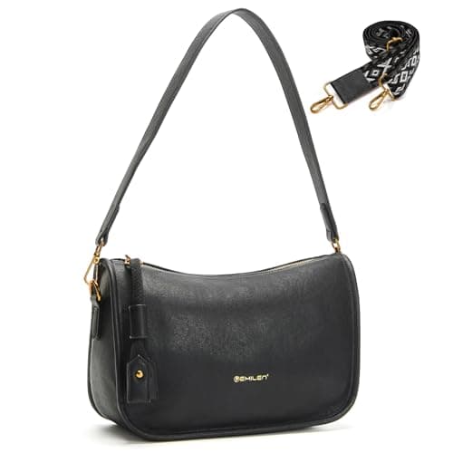 Pemilen Shoulder Bag Handbag for Women, Small, Black - Image 1