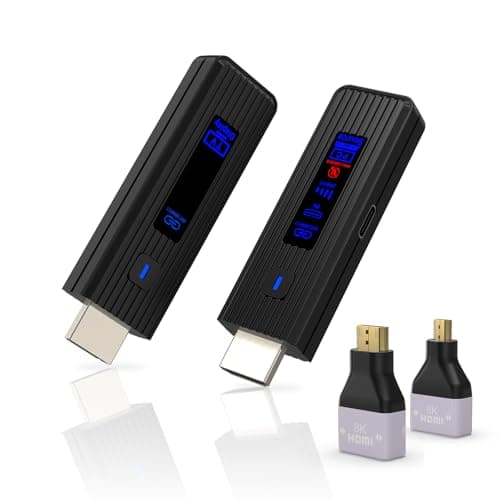 2026 New Wireless HDMI Transmitter and Receiver, 360FT/110M Extender,4K Decode 1080P@60Hz Output,LED Display, 5.8+2.4G Streaming Video/Audio from PC/Laptop/TV Box to Monitor - Image 1