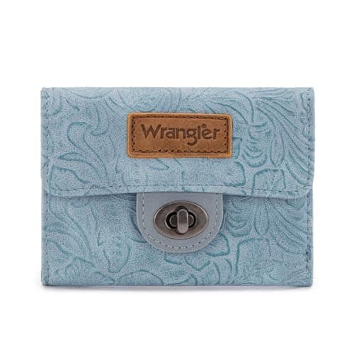 Montana West X Wrangler Women's Wallet Minimalist Small Pocket Wallet Trifold Money Organizers Cute Ladies Wallet with Zipper Coin Pocket - Image 1