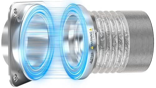 ALORAIR Magnetic Dryer Vent Connector Kit | DV180 Airtight Seal Dryer Vents Coupling | Easy to Clean Quick Connector Including 4 inch Duct Hose and 2 Clamps - Image 1