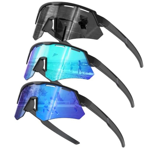 KALIYADI Polarized-Kids-Sunglasses Youth Baseball Sunglasses: Cycling Running for Boys Girls UV400 Protection Age 6-14 - Image 1