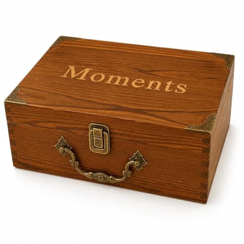 WUSUDUR Keepsake Box - Elegant Memory Storage Box for Photos, Letters & Personal Treasures - Decorative Home Decor & Meaningful Gift - Image 1