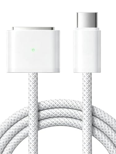 USB-C to Magnetic 3 Cable 6.6FT, 140W MacBook Air Charger Magnetic Fast Charging, MacBook Charger Magnetic Connector for MacBook Air 13"/15" (2022-25) & Pro 14"/16" (2021-25) for M4/M3/M2 - Image 1