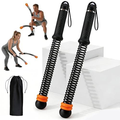 VividPulse 2PCS Weighted Ropeless Battle Ropes for Home Gym - Portable & Quiet Training Rope for HIIT, Strength & Low-Impact Cardio - Full Body Workout Equipment for Men & Women - Image 1