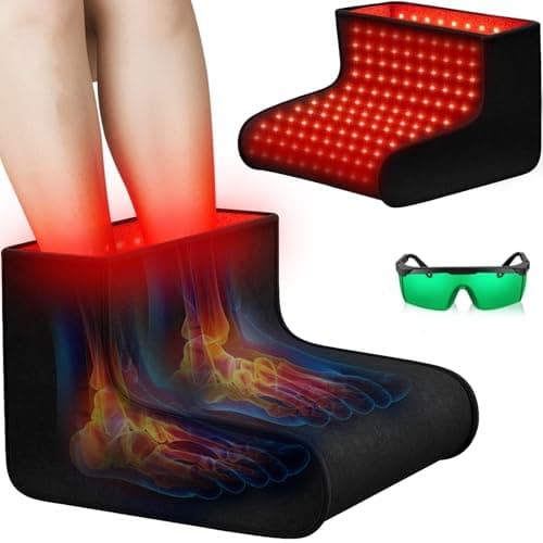 Red Light Therapy for Feet, 48W 320 LED Red & Infrared Light Device with 660nm Redlight & 850nm Infrared Light Wavelengths for Feet Foot Ankle Pain FSA Eligible - Image 1