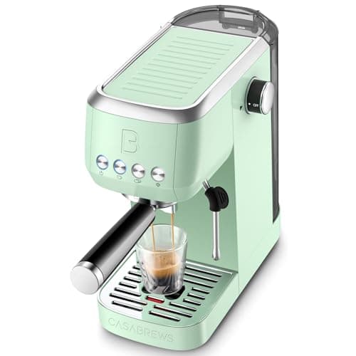 CASABREWS 3700 Essential 20 Bar Espresso Machine, Compact Coffee Maker with Steam Frother, Cappuccino & Latte Maker for Home, 43.9oz Water Tank, Pastel Green - Image 1