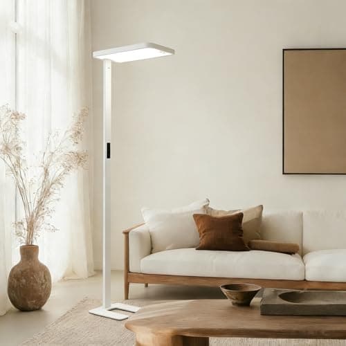 PalFish Pure Light Floor Lamp, Motion Sensor, 9500LM, 4000K, Dimmable