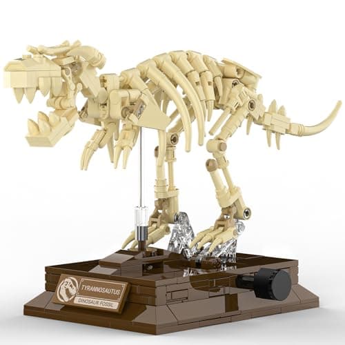 Xbert T-Rex Dinosaur Fossil Building Sets, Dinosaur Skeleton with Movable Joints, Tyrannosaurus Rex Desktop Decor Collectible, Dino Educational STEM Toys, Ideal Gift for Boys & Dinosaur Lovers - Image 1