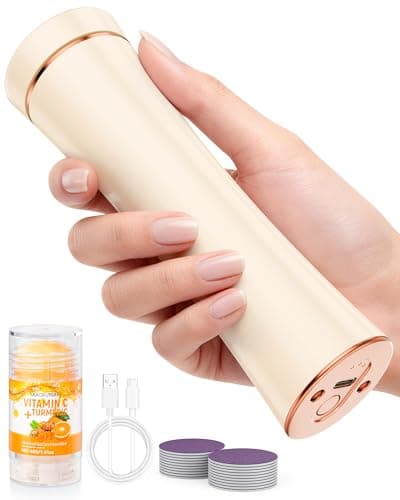 Electric Foot Callus Remover Rechargeable, Portable Electronic Foot File Pedicure Tools, Waterproof Foot Scrubber File, Professional Pedicure Kits, Foot Care for Dead Skin Ideal Gift (Beige) - Image 1
