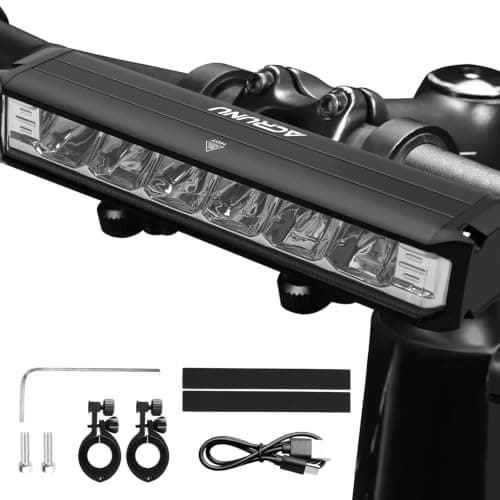 Super Bright LED Bike Light,USB Rechargeable Bicycle Headlight-5 Modes,Waterproof Bike Headlight,Mountain Off-Road Cycling Commuting (1400 Lumens) - Image 1