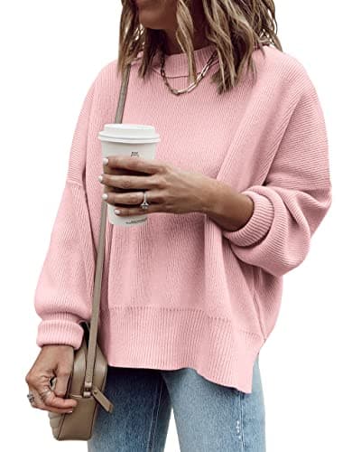 Imily Bela Womens Fall Sweaters Trendy Chunky Long Sleeve Oversized Tunic Sweater Pullover Sweater - Image 1