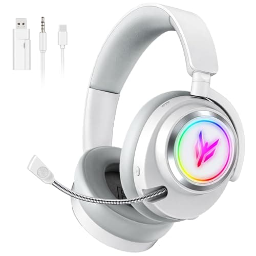 Wireless Gaming Headset for PS5 PS4 PC Switch Mac - 2.4GHz USB/Type-C & Bluetooth 5.4 RGB Headphones with 100H Battery, 7.1 Surround Sound, Noise Cancelling Mic & 3 Audio Modes (HiFi/Music/Game) - Image 1