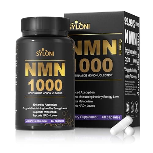 Syloni NMN Supplement 1000mg, NMN 4-in-1 NAD+ Support with PQQ, CoQ10, L-Ergothioneine, Vegan - Image 1