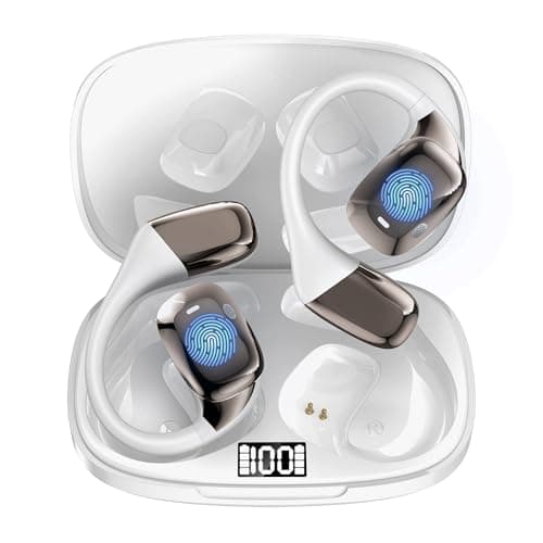 AI Translation Earbuds Real Time Languages Translator Ear Buds Audifonos Traductores Inglés Español 3-in-1 Translating Wireless Earphone Bluetooth Headphones for Travel Business Meeting Learning White - Image 1