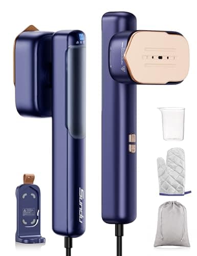 Sundu Travel Steamer for Clothes, Portable Handheld Garment Steamer, 15s Fast Heat-up, 100 ml Water Tanks, 15 Minutes of Continuous Ironing for Travel,Home 110V-240V(Turquoise Blue) - Image 1