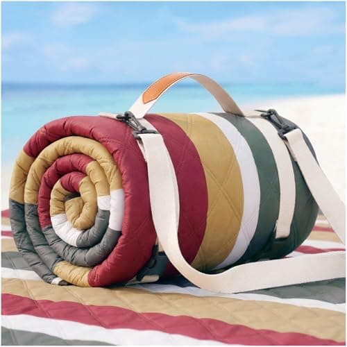 Waterproof Beach Blanket Picnic Outdoor Camping Mat Christmas Xmas Birthday Cool Practical Gift Mother Day Mom Big Sister Law Soul Bestie Best Aunt Hostess Regalos de Navidad Para Mujer Mama Abuela - Image 1