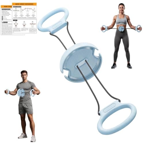 Flywheel Arm Trainer for Men & Women,Portable Forearm Strength Trainer for Home Gym,Twister Chest and Arm Trainer for Upper Body Workout,Fun Fitness Equipment for Arms,Chest & Back(Blue) - Image 1