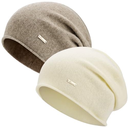 HAMUNI Wool Slouchy Beanie for Women, Soft Warm Beanies Hats- Lightweight & Breathable Knitting Skull Beanies Cap for Spring, Fall, Winter - Image 1
