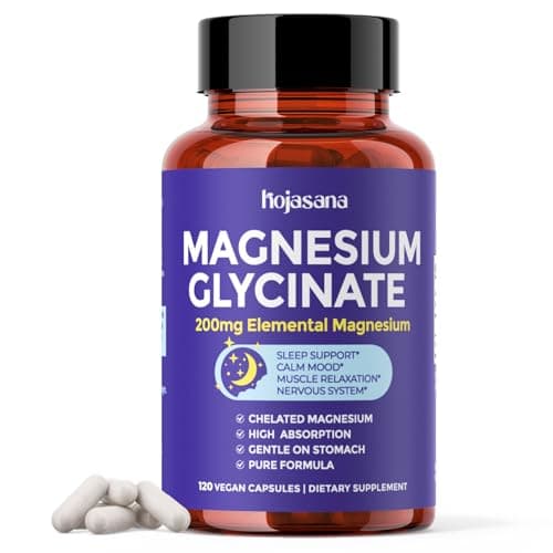 Magnesium Glycinate 200mg Chelated High Absorption 120 Capsules