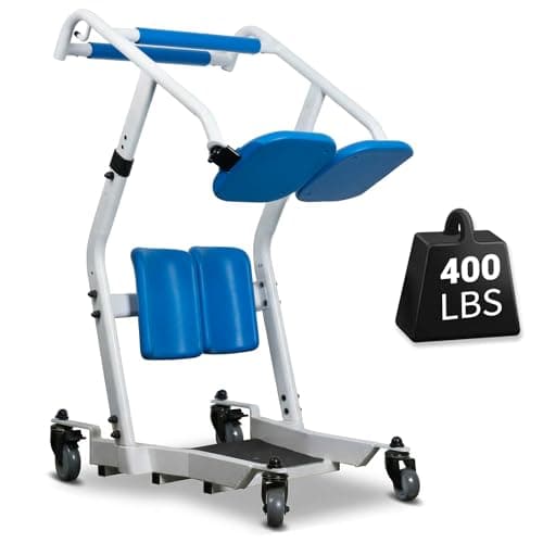 Sit to Stand Lift for Elderly with Wheels, One-Step Stand Assist Aid, Muscle Building, Patient Lift Transfer Chair for Home Care, Elderly Lift Assist Devices for Seniors Adults Disabled, 400 lbs - Image 1