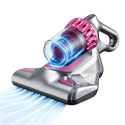 AMZAREA Mattress Vacuum Cleaner Cordless: 16Kpa Bed Vacuum Cleaner with 253.7nm UV-C Light 8000/min Pat Triple Filtration Portable Vacuums for Sofa Bed (BLACK01) - Image 1