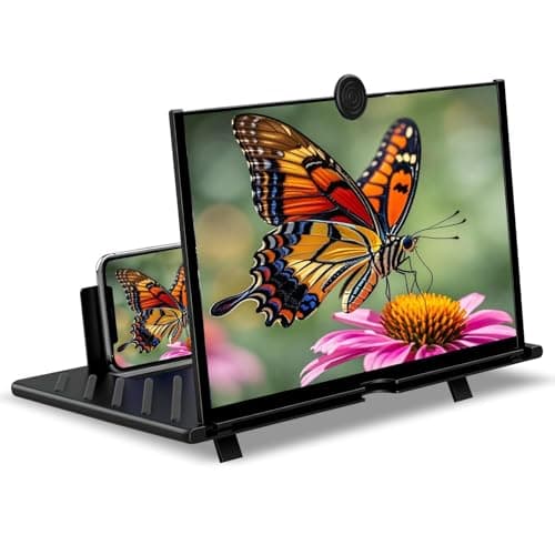 Zrgzob 20 Inch Screen Magnifier for Cell Phone - Foldable Phone Stand & Movie Amplifier, for Videos, and Gaming, Compatible with All Smartphones - Image 1