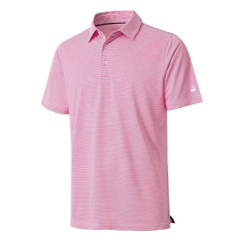 Golf Shirts for Men Dry Fit Moisture Wicking Casual Sport Short Sleeve Mens Golf Polo Shirts - Image 1
