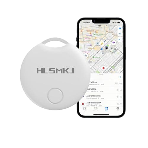 HLSMKJ Bluetooth Tracker-1 Pack, Item Location Tracker, Works with Apple Find My (iOS Only), Help You Track Your Keys, Wallet, Luggage, Backpack, Replaceable Battery, Super Lightweight - Image 1