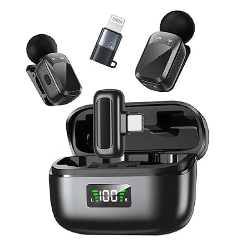 Snapgear Mic Mini Wireless Microphone for iPhone/Android, 3 Al Voice Modes, 30H Battery for Vlogging & Streaming, 48kHz/24bit, Includes USB-C & Lightning Receivers for TikTok, YouTube - Image 1