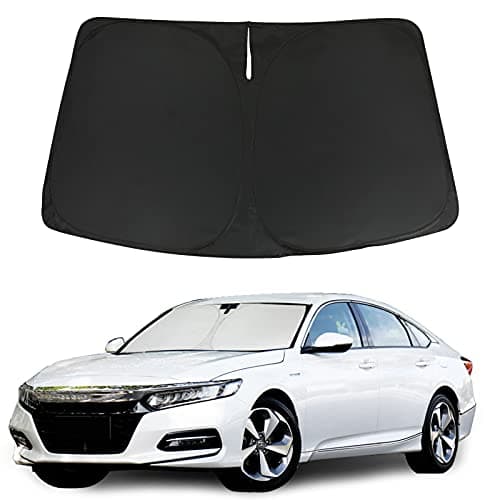 ROCCS Flexible Windshield Sun Shade for Honda Accord 2018 2019 2020 2021 2022 2023, Front Window Sunshade Heat Shield Reflector Cover, Foldable Sun Visor Blocks UV Rays