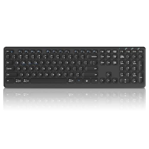 CITLLA Wireless Bluetooth Keyboard, Support Multi Device Switching, Full Size, Scissor-Switch Keys Silent Design for Computer, Laptop, MacBook and iPad