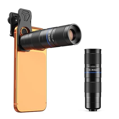 APEXEL 5-10X Zoom Telephoto Lens, Portable Clip-On Telephoto Lens Compatible with iPhone, Samsung & Almost All Smartphones, Pro Photography for Travel, Concert, Exploration - Image 1