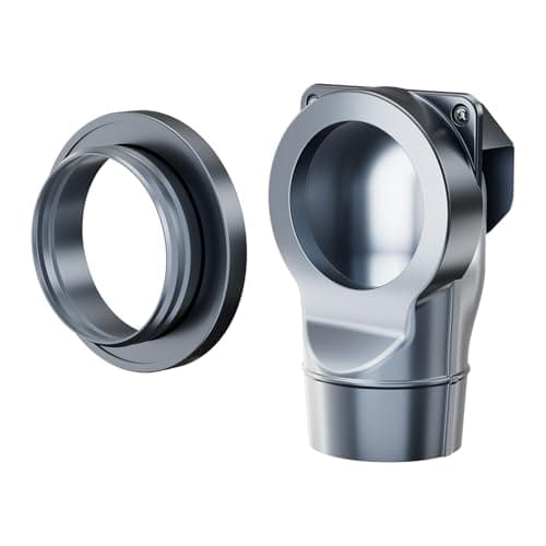 VOXWELLY Magnetic Dryer Vent Coupling Easy to Clean Quick Connector Airtight Seal Dryer Vent Connector Kit Including a 2.6ft 4" Duct and two Clamps, DV90