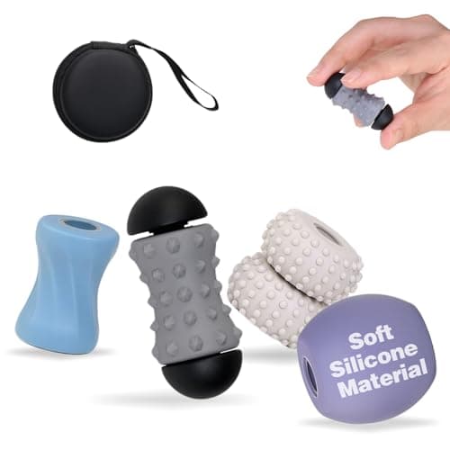 FUFADADE Mini Fidget Spinners for Adults Teens, 2-in-1 Finger Roller with Stress & Anxiety Relief Functions, Stress Relief & Focus Tool for Office, Home (Style 2)