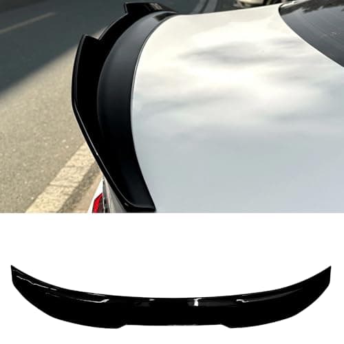 KHK F32 Rear Spoiler, Gloss Black Rear Trunk Spoiler Wings, ABS Material PSM Style Rear Spoiler Wing Lid Fits for 2013-2020 BMW 4-Series F32 Coupe - Image 1