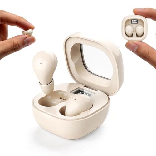 Xmenha Mini Invisible Sleep Ear Buds Earbuds Sleeping Headphones for Side Sleepers, Comfortable Smallest Sleeping Earbuds Small Ear Bud No Low Battery Reminder, Ultra-Low Volume, Anti-Touch Protection - Image 1