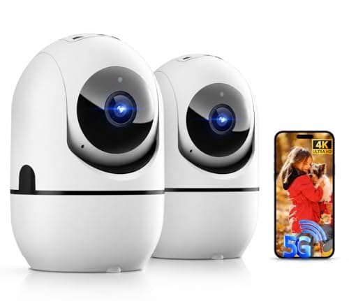 5G Indoor Camera for Home Security, 2K Pet Camera with Phone App, 360° PTZ Indoor Camera for Baby MonitorDog Camera Motion Detection, 2-Way Audio, Night Vision, Cloud&SD Card Storage, Works w/Alexa - Image 1
