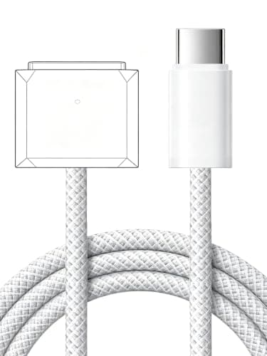 USB-C to Magnetic 3 Cable 6.6FT, 140W MacBook Air Charger Magnetic Fast Charging, MacBook Charger Magnetic Connector for MacBook Air 13"/15" (2022-25) & Pro 14"/16" (2021-25) for M4/M3/M2 - Image 1