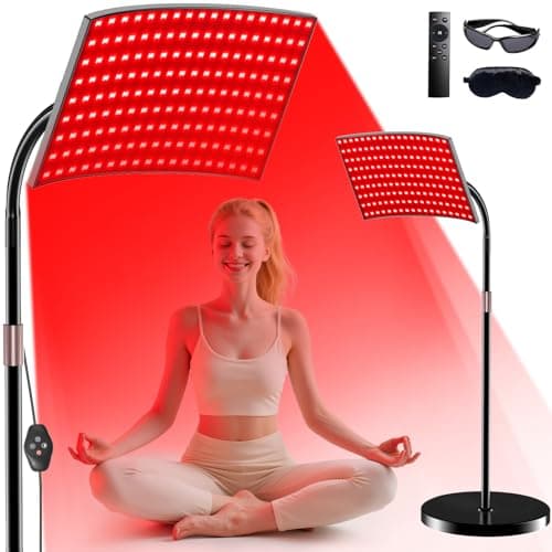 Red Light Therapy for Body Face Infrared Light Therapy for Body with 660nm & 850nm Near Infrared LED Red Light Therapy Large Panel at Home Protective Glasses for Home Use, Gift for Women Girl - Image 1