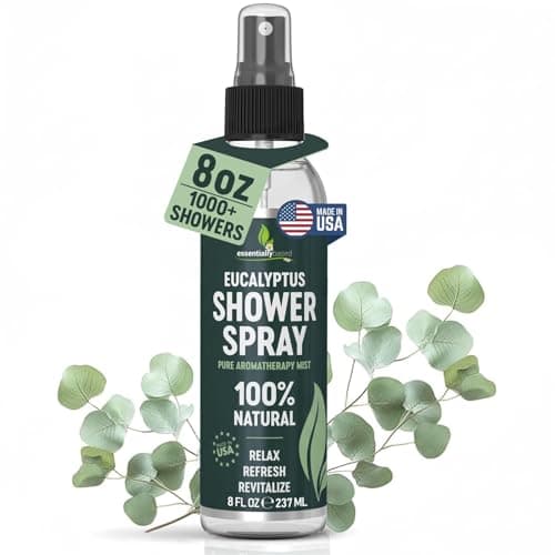 Pure Eucalyptus Shower Spray Big (8oz) - 100% Pure and Organic Oil - Eucalyptus Spray for Shower, Sauna and Spa - Steam Room Oil - Made in USA - Big (8oz) - Image 1