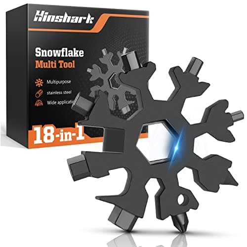 Gifts for Men, 18-in-1 Snowflake Multitool, Anniversary Birthday Gifts for Men Husband Him, Father Day Gift for Camping Accessories Cool Gadgets Tools, Mens Gift for Dad Who Have Everything - Image 1