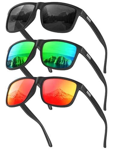 CIFOYA Sunglasses-for-Men Polarized Mens Sunglasses: Retro Sun glasses with UV Protection for Driving Fishing Golf - Image 1