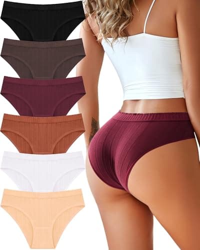 Cotton Underwear Sexy Cheeky Bikini Panties women Breathable Ribbed Hipster Deals Clothes Pajamas High Cut