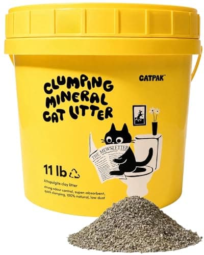 CATPAK Clumping Cat Litter - 100% Natural Attapulgite Clay, Ultra-Low Dust (0.35%), Lock & Dry Technology for a Fresh Home, Fast Clumping & High Absorbency, Eco-Friendly, 6.62 LB(4.5, Kilograms) - Image 1