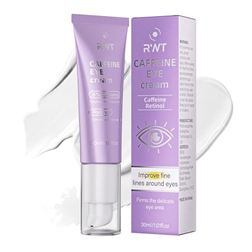 8% Caffeine Eye Cream & Retinol Under Eye Cream to Reduce Dark Circles, Puffiness, Wrinkles and Fine Lines, Anti Aging Under Eyes Serum, 1.01 FL.OZ - Image 1