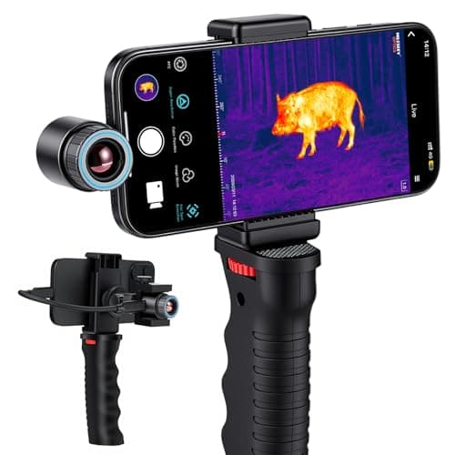 TNV30i Thermal Monocular for USB-C iPhone, iPad & Android, Night Vision Thermal Imaging Camera, 512×384 Super-Resolution 50Hz 20mK 1600-Yard Thermal Infrared Camera for Hunting, Building Detection - Image 1