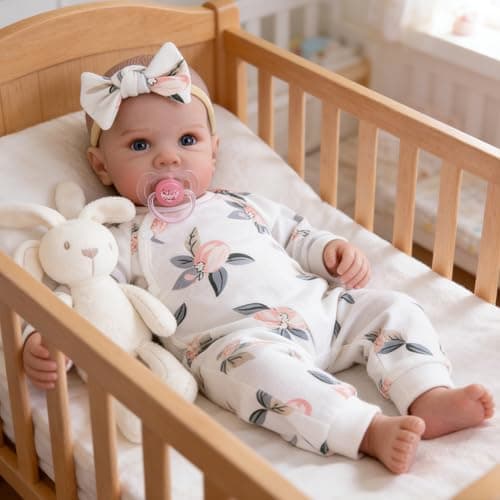 Milidool Lifelike Reborn Baby Dolls Girl - 20 Inch Realistic Newborn Baby Dolls with Poseable Body, Real Life Baby Dolls with Accessories for 3+ Year Old Girls Gifts, Pretend Play, Collection - Image 1