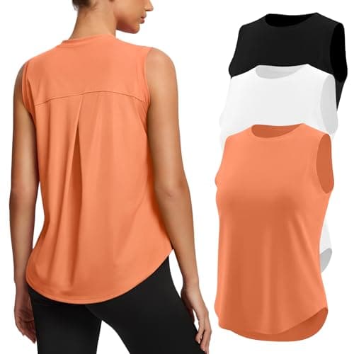 Missclub Athletic Tanks for Women Lightweight Workout Tank Tops Loose Fit Sleeveless Exercise Running Yoga Gym Top Shirt - Image 1