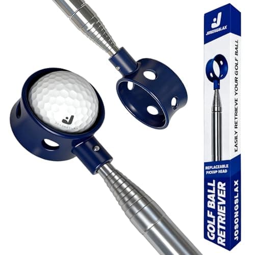 Josongslax Golf Ball Retriever Telescopic for Water, GolfBall Grabber Tool, Golf Accessories Gifts for Men, Women & Golfers, Golf Balls Picker with Stainless Steel Shaft&Non-Slip Rubber Grip(9FT) - Image 1